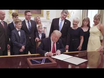 President Trump Participates in the Presentation of the United States Space Force Flag