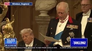 KING CHARLES HOSTS PRESIDENT TRUMP