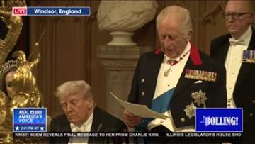 KING CHARLES HOSTS PRESIDENT TRUMP