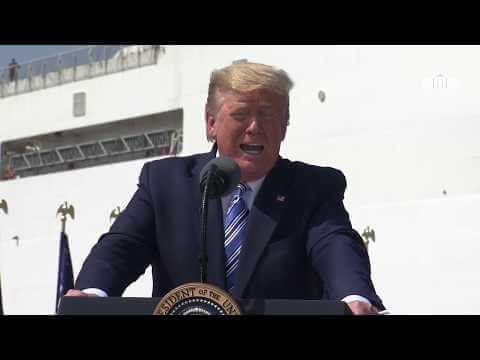 President Trump Delivers Remarks at Naval Station Norfolk Send Off for USNS Comfort