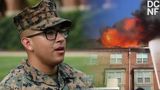 Marines Run From Barracks To Carry Elderly From Burning Building