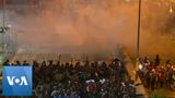Hong Kong Police Clash With Protesters Near Police Dormitory