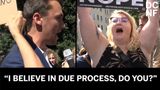 Conservative Gets Shouted Down At Kav Protests – Their Behavior Is Stunning