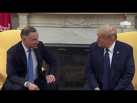 President Trump Participates in a Bilateral Meeting with the President of the Republic of Poland