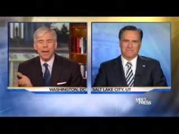 Mitt Romney on Meet the Press with David Gregory