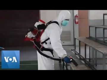 Thai School Disinfected in Coronavirus Control Measures