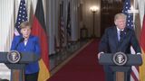 President Trump Hosts a Joint Press Conference with Chancellor Merkel of Germany