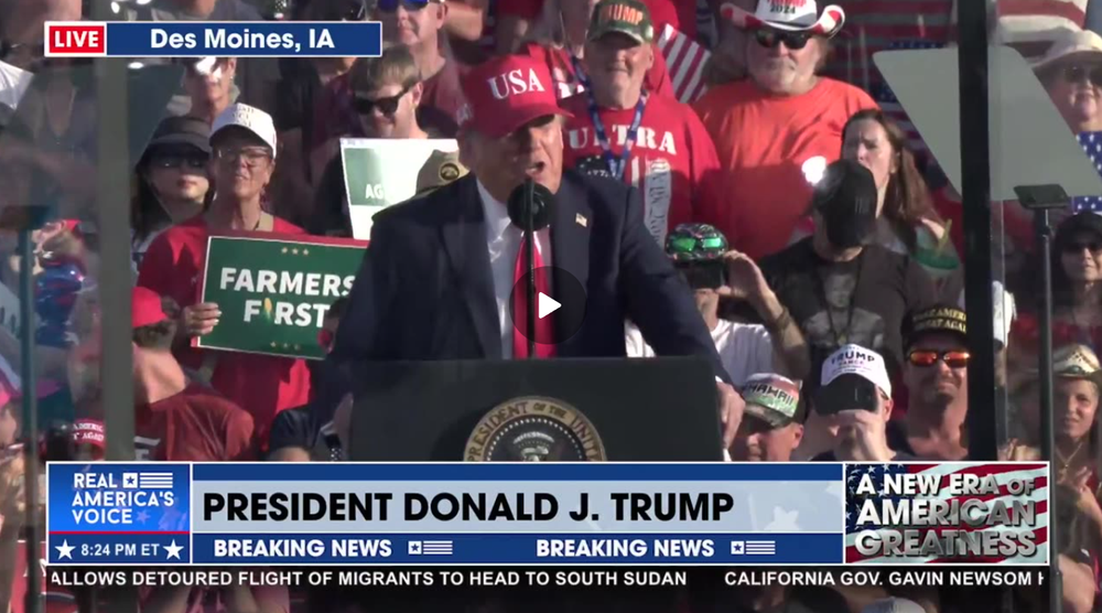 TRUMP WON IOWA BY A LANDSLIDE
