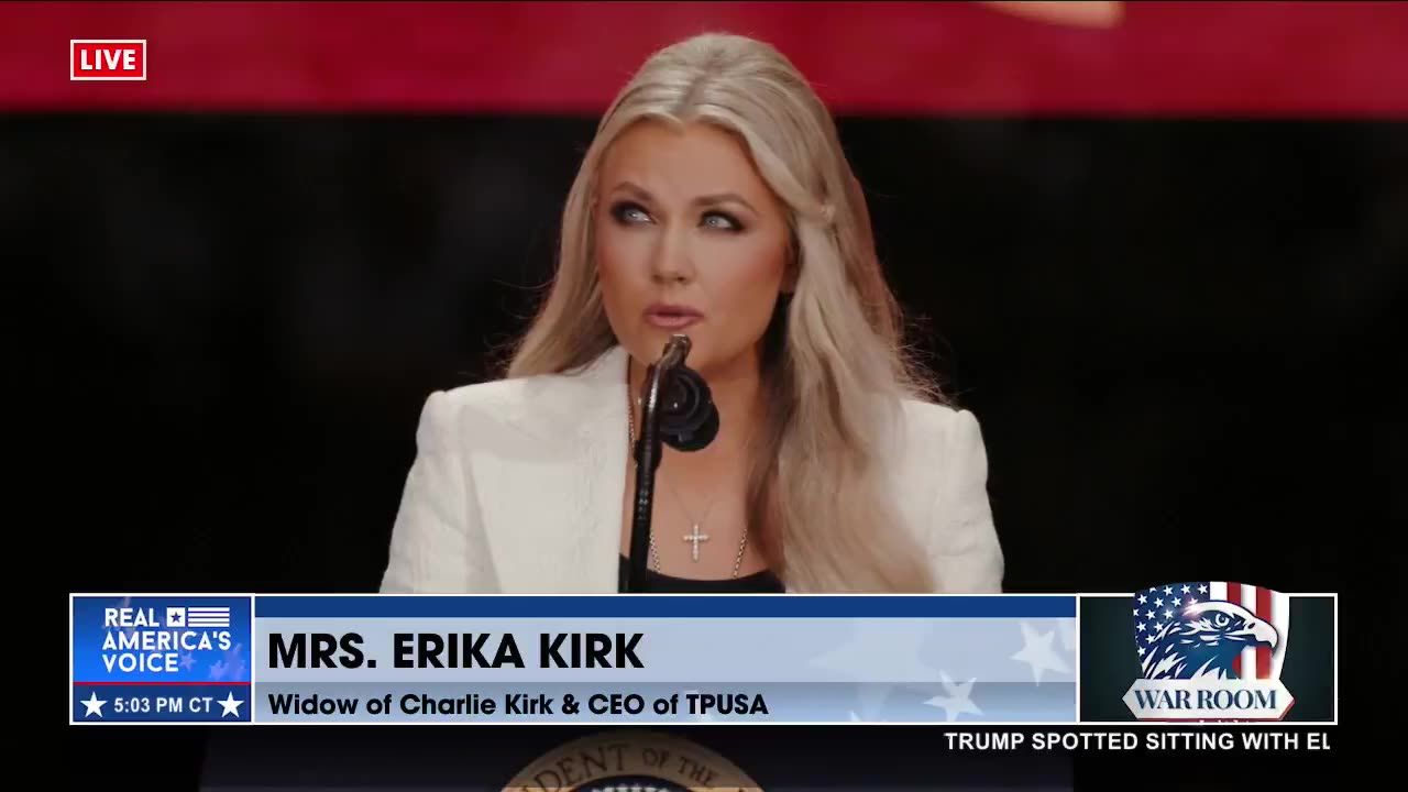 ERIKA KIRK ON THE AFTERMATH