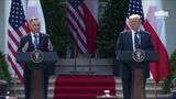 President Trump Participates in a Joint Press Conference with the President of Poland