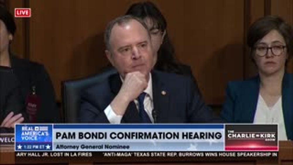 BONDI DROPS MIC ON SENATOR SCHIFF