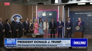 POTUS RECOGNIZES CHAIR OF THE OLYMPIC COMMITTEE