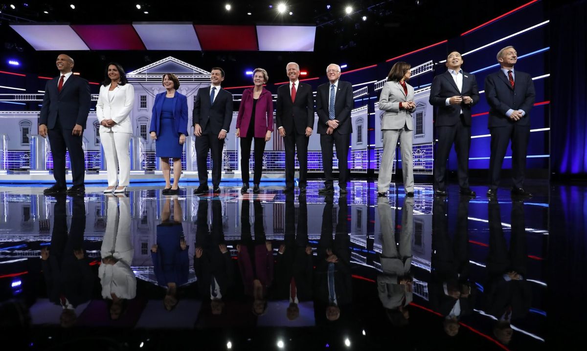 Democrats in Presidential Debate Spar Over Foreign Policy, Climate