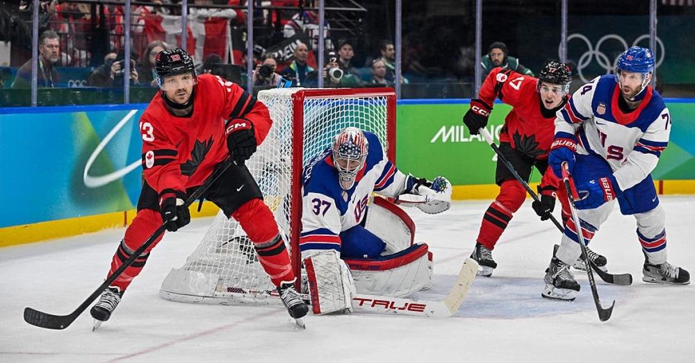 Team USA and Canada hockey teams competing for gold tie at end of regulation, head to overtime