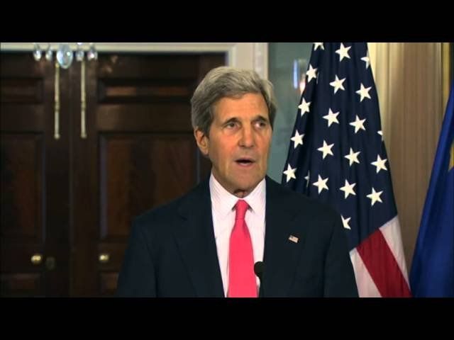 John Kerry, EU commissioner meet on Ukraine, Nigeria