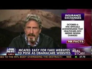 John McAfee: Obamacare site has very little security