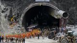 Rescuers begin pulling out 41 workers more than two weeks after tunnel collapse in India