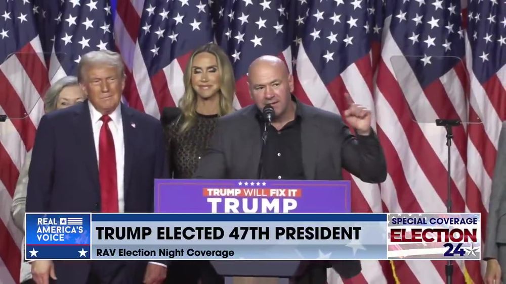 DANA WHITE CELEBRATES TRUMP WIN