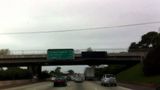 Ron Paul banners over freeway in San Diego