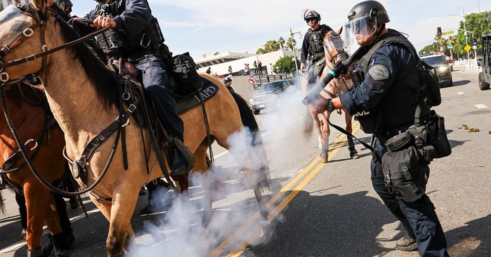 Protests grow violent late Saturday on West Coast
