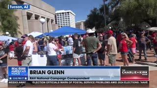 THOUSANDS READY FOR TRUMP REMARKS IN TUSCON AZ