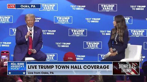 TRUMP TOWN HALL IN OAKS, PA