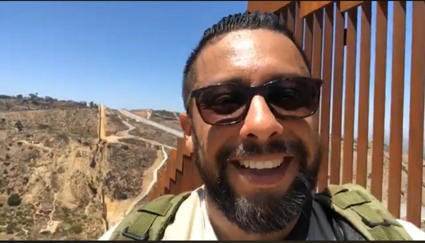 Live with Oscar Blue in Tijuana where the new wall is getting built