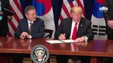President Trump Participates in a Signing Ceremony for the United States-Korea Free Trade Agreement