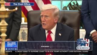 TRUMP WILL ONLY MEET WITH SCHUMER AND JEFFRIES IF THE COUNTRY IS OPEN