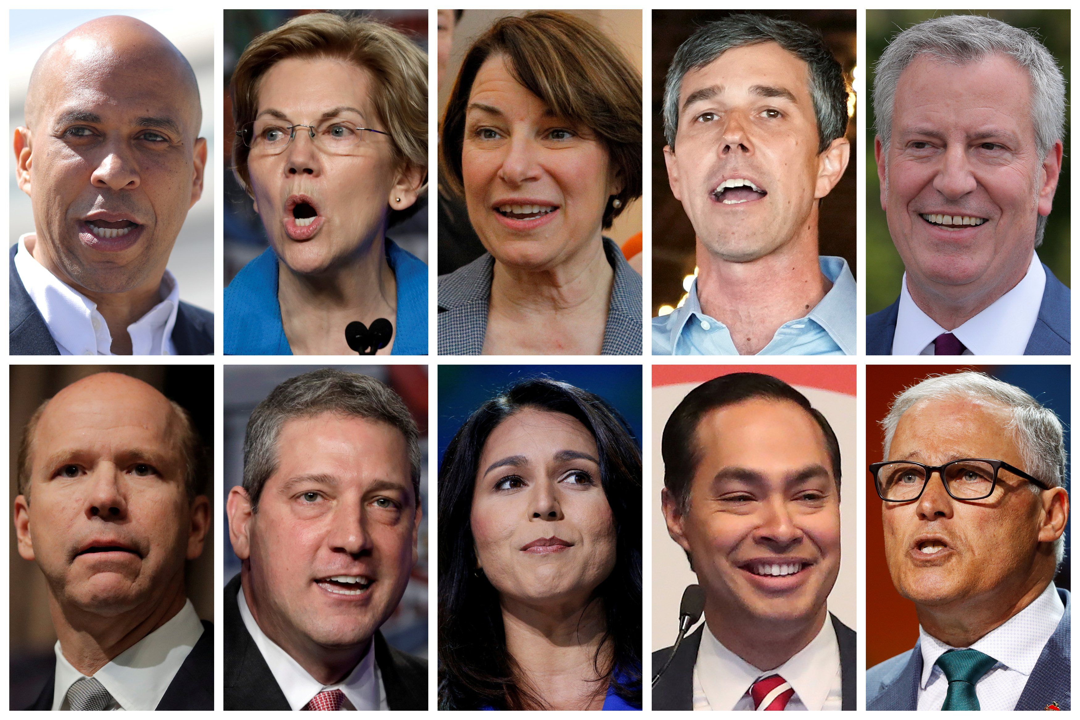 Democratic Contenders for first debate in Miami June 2019