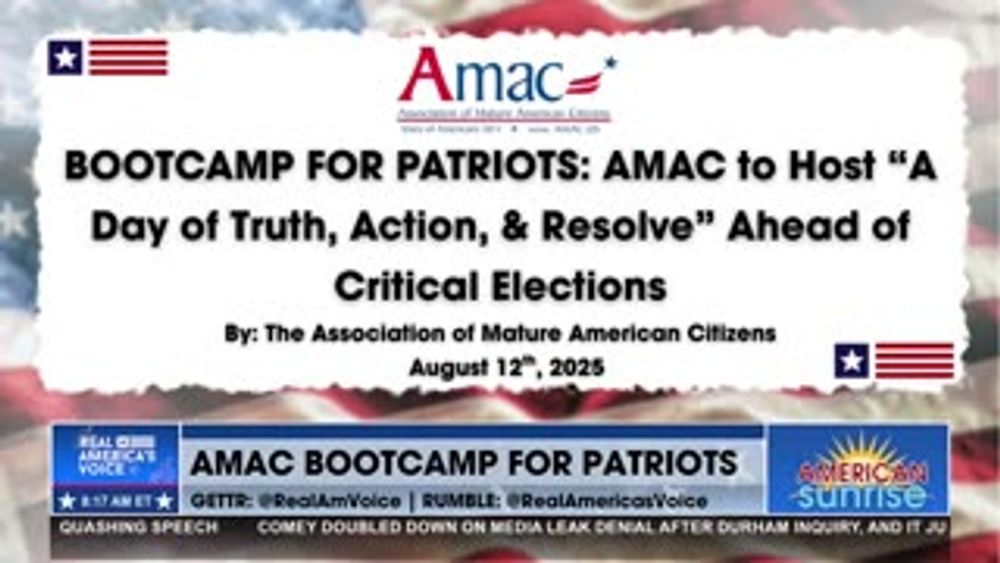 LIVE FROM VA: AMAC BOOTCAMP FOR PATRIOTS