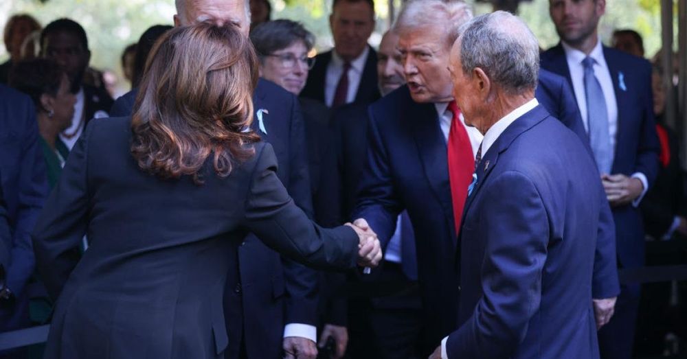 Trump, Harris shake hands at 9/11 remembrance ceremony in NYC day after debate