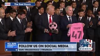 INTER MIAMI CF PRESENTS TRUMP WITH A CUSTOM JERSEY