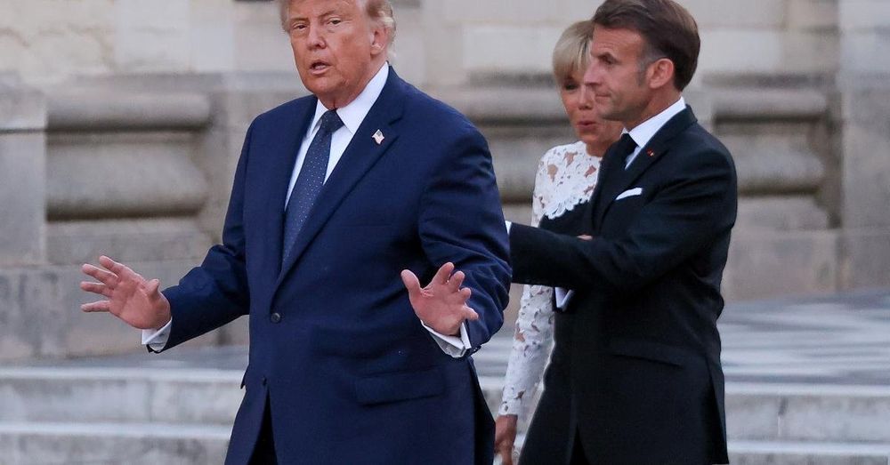 President Trump signs Iran memorandum while in Paris