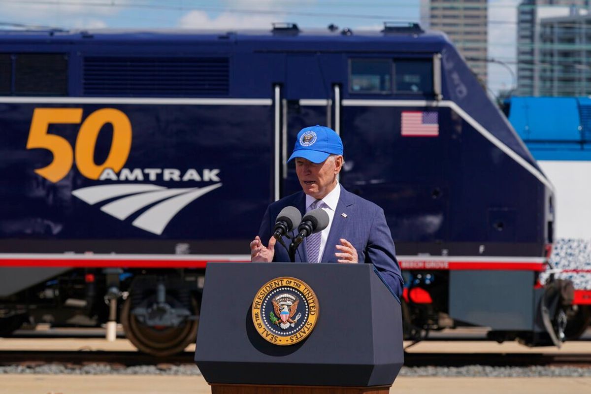 Biden Celebrates Amtrak's 50 Years on the Rails