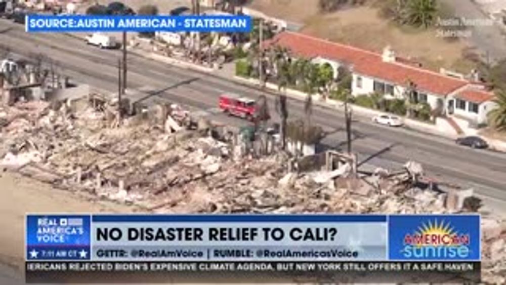 NO DISASTER RELIEF TO CALI?