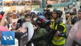 Anti-Government Protesters and Hong Kong Police Clash in Mall