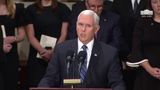 Vice President Pence Delivers Remarks at the Lying in State of the Honorable George H.W. Bush
