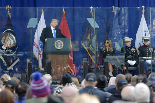 Trump, in Veterans Day Remarks, Hails Recent Deaths of IS Leaders