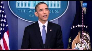 Obama touts economic gains at year-end press conference