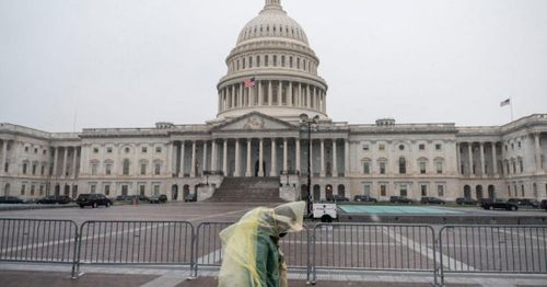 Capitol on lockdown after car hits, injures two police officers outside vehicle barrier