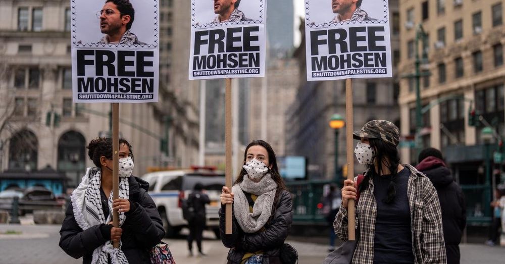 Palestinian activist Mohsen Mahdawi graduates from Columbia after release from ICE detention