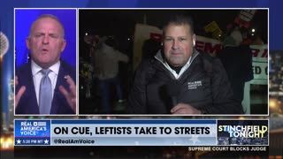 ON CUE, LEFTISTS TAKE TO THE STREETS