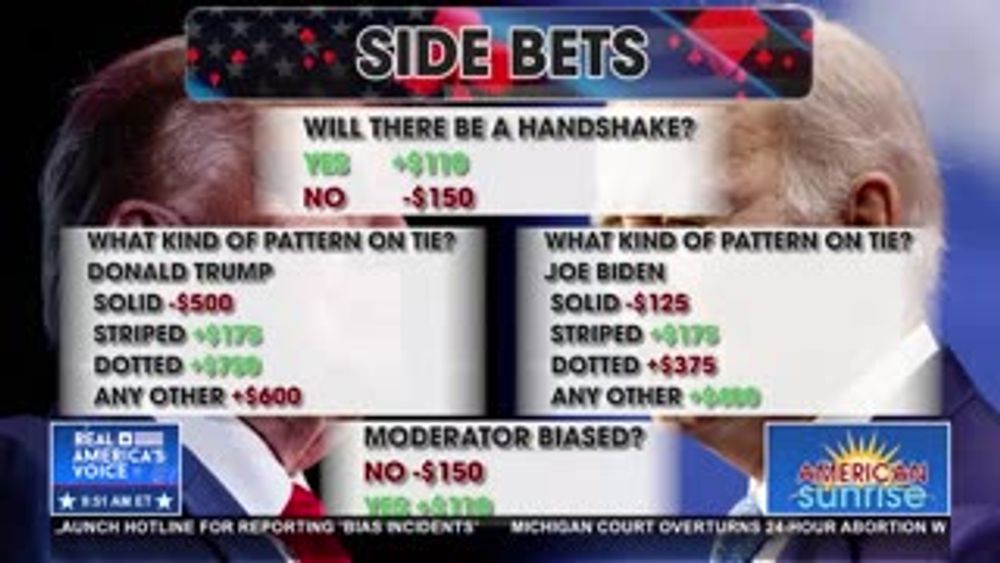 Sportsbooks Place Wagers on President Debate