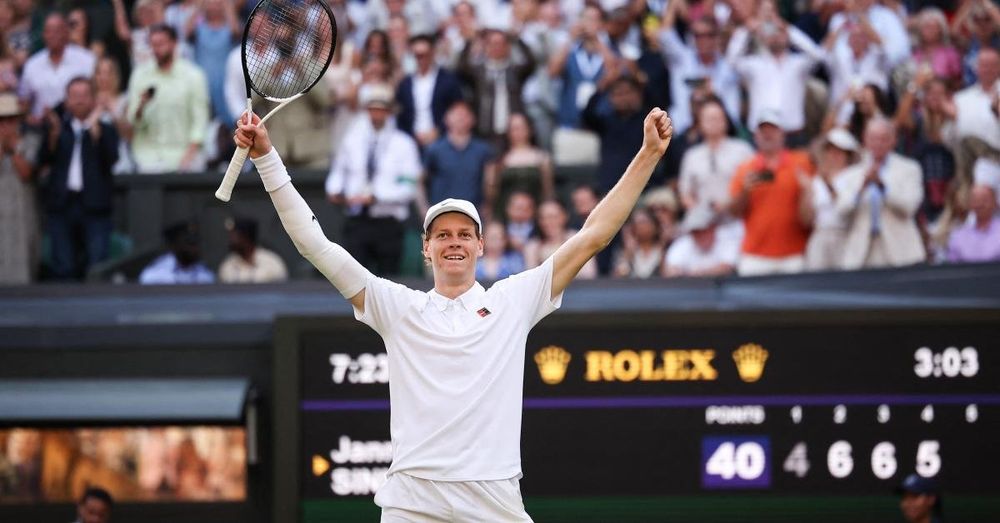 Jannik Sinner wins his first Wimbledon championship