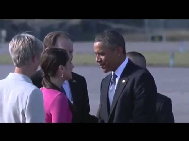 President Obama Arrives in Sweden
