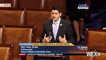 Rep. Paul Ryan makes final push for trade
