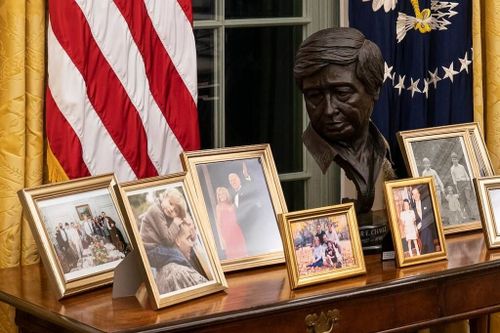 Cesar Chavez’s Son Happy Dad’s Bust is in Biden Oval Office