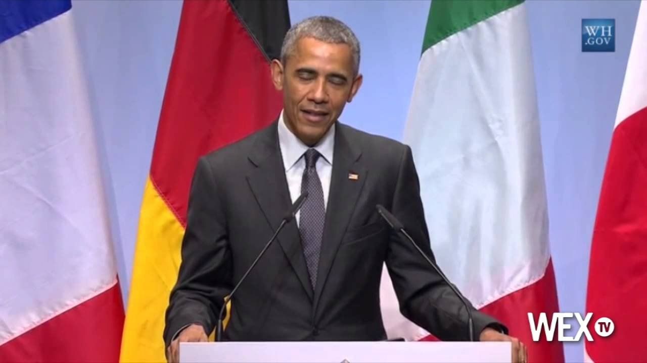 Obama talks about Affordable Care Act at G7