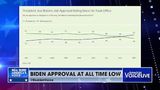 President Biden's approval ratings hit an all-time low.